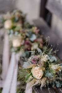 Blumenecke Trauzeuginnen Sträusse